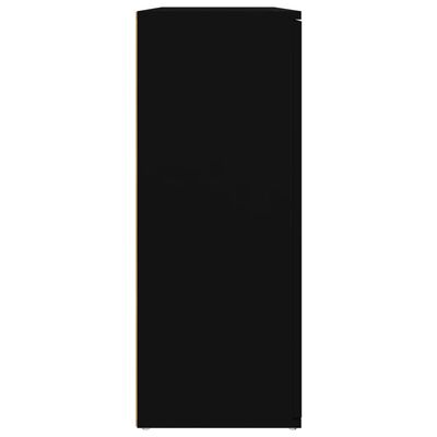 vidaXL Příborník černý 91 x 29,5 x 75 cm kompozitní dřevo