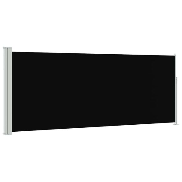 vidaXL Zatahovac&iacute; bočn&iacute; mark&yacute;za / z&aacute;stěna 120 x 300 cm čern&aacute;