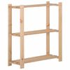 vidaXL &Uacute;ložn&yacute; reg&aacute;l se 3 policemi 80 x 28,5 x 90 cm masivn&iacute; borovice