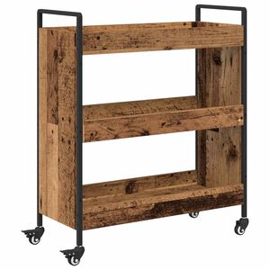 vidaXL Kuchyňsk&yacute; voz&iacute;k Star&eacute; dřevo 70 x 30 x 82 cm Kompozitn&iacute; dřevo
