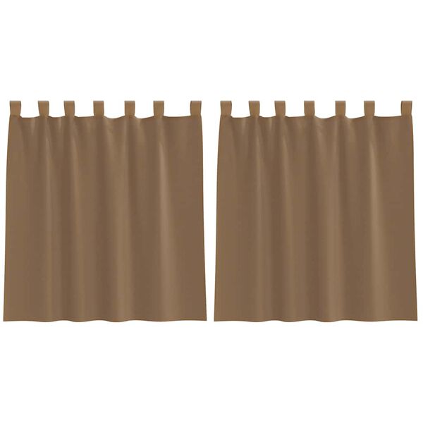 vidaXL Vo&aacute;lov&eacute; z&aacute;věsy s poutky 2 ks světle hněd&eacute; 140x140 cm