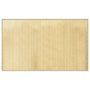 vidaXL Koberec obd&eacute;ln&iacute;kov&yacute; světle př&iacute;rodn&iacute; 60 x 100 cm bambus