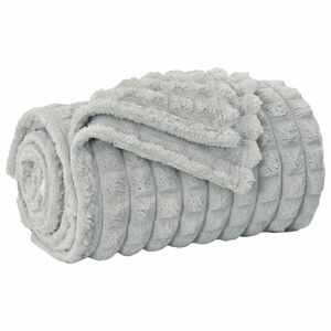 vidaXL Plažov&aacute; deka &Scaron;ed&aacute; 200 x 150 cm 0.75 kg Fleece