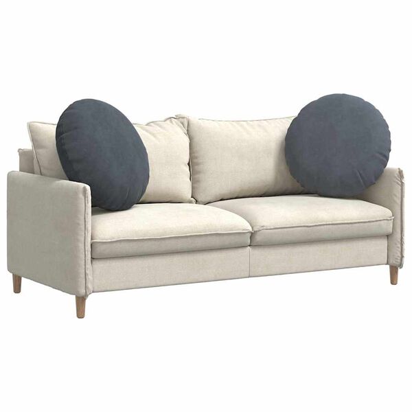 vidaXL Pol&scaron;t&aacute;ře na sedadla 2 pcs Tmavě &scaron;ed&aacute; &Oslash; 40 x 13 cm samet