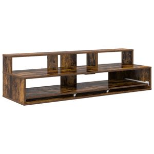 vidaXL Studio stůl Kouřov&yacute; dub 152 x 42,5 x 36 cm Kompozitn&iacute; dřevo