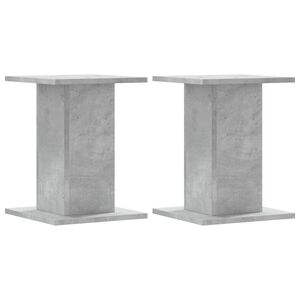 vidaXL Stojany na reproduktory 2 ks betonově &scaron;ed&eacute; 30x30x40 cm kompozit