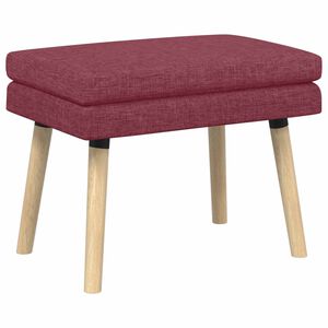 vidaXL Dvou&uacute;rovňov&aacute; lavice V&iacute;no Červen&eacute; 60 x 40 x 46 cm Textil