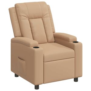 vidaXL Polohovac&iacute; křeslo Cappuccino 75 x 95 x 100 cm Textil