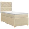 vidaXL Postel boxspring s matrac&iacute; s čelo Modr&aacute; 100 x 200 cm Textil