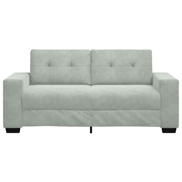 vidaXL Loveseat Sofa světle &scaron;ed&aacute; 180x77x82 cm samet