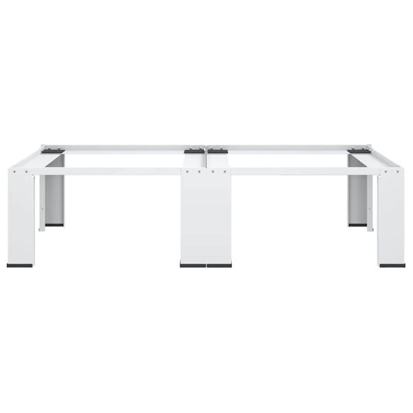 vidaXL Dvojit&yacute; podstavec pod pračku a su&scaron;ičku b&iacute;l&yacute;