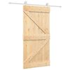 vidaXL Posuvn&eacute; dveře Př&iacute;rodn&iacute; a b&iacute;l&aacute; 100 x 210 cm
