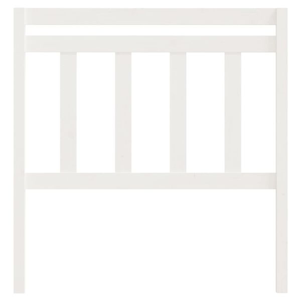 vidaXL Čelo postele b&iacute;l&eacute; 106 x 4 x 100 cm masivn&iacute; borovice