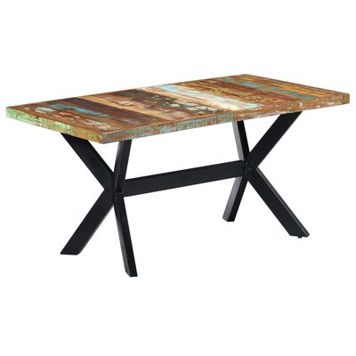 vidaXL Jídelní stůl 160 x 80 x 75 cm masivní recyklované dřevo