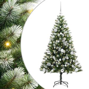 vidaXL Uměl&yacute; v&aacute;nočn&iacute; stromeček s uměl&yacute;m sněhem 150 LED Tepl&aacute; b&iacute;l&aacute;