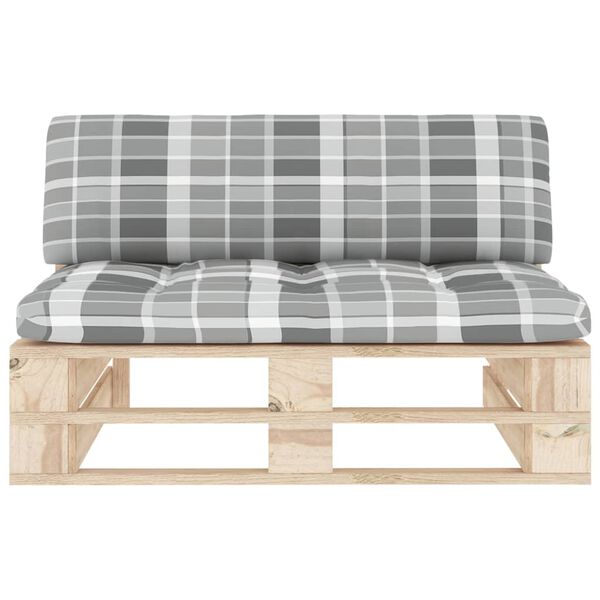 vidaXL Zahradní středová pohovka z palet impregnovaná borovice