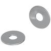 vidaXL Podložky 2 ks Stř&iacute;brn&aacute; 18 x 18 x 1,2 mm Železo