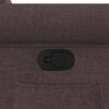 vidaXL Zvedac&iacute; polohovac&iacute; křeslo tmavě hněd&eacute; textil