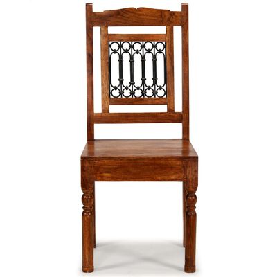 vidaXL Jídelní židle 6 ks masiv sheeshamový povrch klasický styl