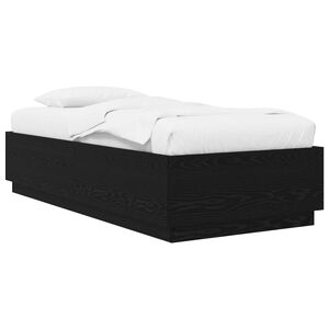 vidaXL R&aacute;m postele Čern&yacute; dub 80 x 200 cm Kompozitn&iacute; dřevo