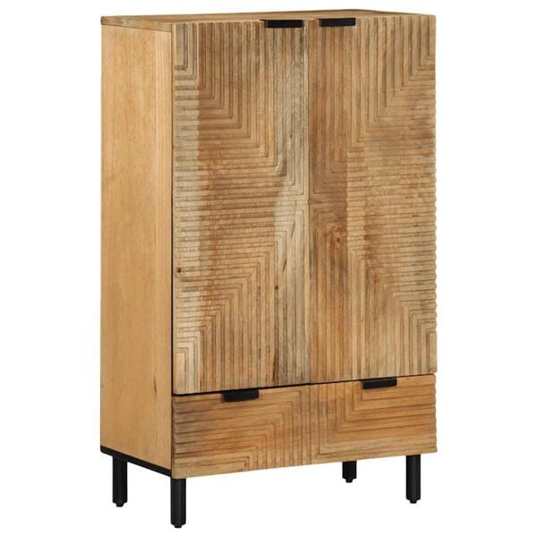 vidaXL Skř&iacute;ň highboard hněd&yacute; 60x33x100 cm masivn&iacute; mangovn&iacute;kov&eacute; dřevo
