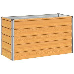 vidaXL Vyv&yacute;&scaron;en&yacute; zahradn&iacute; z&aacute;hon Př&iacute;rodn&iacute; 100 x 40 x 55 cm