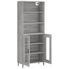 vidaXL Skř&iacute;ň highboard &scaron;ed&aacute; sonoma 69,5 x 34 x 180 cm kompozitn&iacute; dřevo