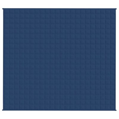 vidaXL Zátěžová deka modrá 200 x 220 cm 13 kg textil