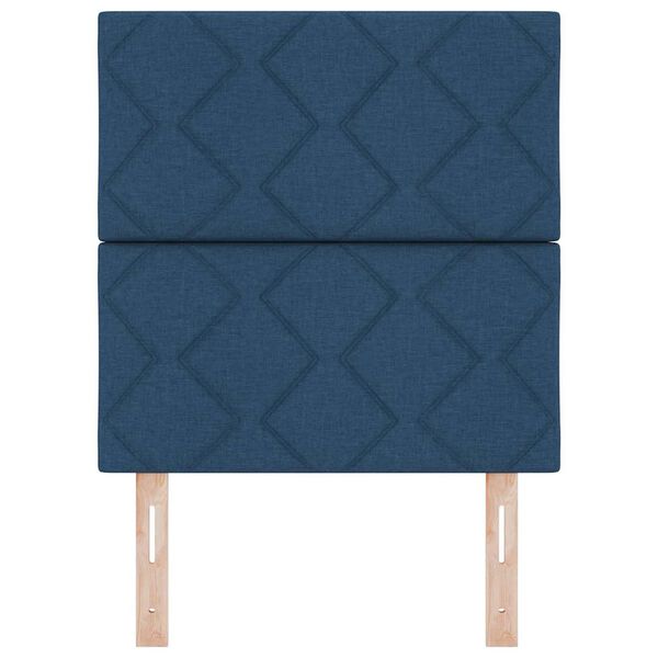 vidaXL Čelo postele s čelo Modr&aacute; 80 cm Uměl&aacute; kůže