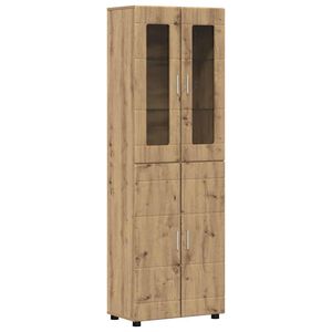 vidaXL Vysok&yacute; bufet s polic&iacute; FLORIN Artisanov&yacute; dub 60 x 35 x 182 cm