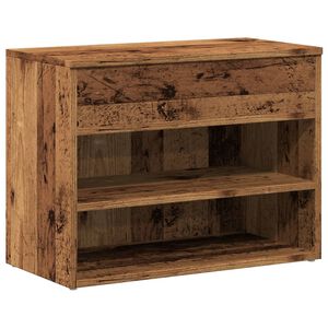 vidaXL Lavice s botn&iacute;kem old wood 60 x 30 x 45 cm kompozitn&iacute; dřevo