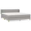 vidaXL Box spring postel s matrac&iacute; světle &scaron;ed&aacute; 160 x 200 cm textil