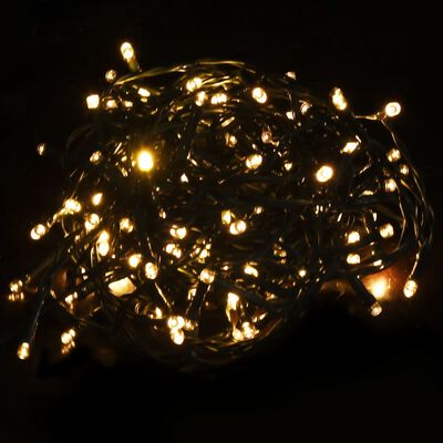 vidaXL Umělý vánoční strom s LED diody bílý 210 cm