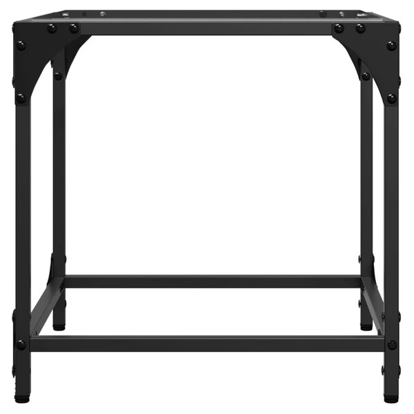 vidaXL Konferenční stolek průhledná skleněná deska 40x40x40 cm ocel