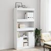 vidaXL Skříň highboard bílá 92 x 33 x 180 cm kompozitní dřevo