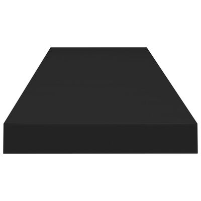 vidaXL Plovoucí nástěnná police černá 90 x 23,5 x 3,8 cm MDF