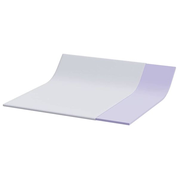 vidaXL Topper na matraci B&iacute;l&aacute; 200 x 200 cm Jacquardov&aacute; tkanina