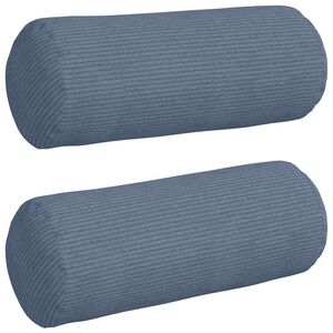 vidaXL Pol&scaron;t&aacute;ře 2 pcs Modr&aacute; &Oslash; 15 x 40 cm Žebrovan&aacute; l&aacute;tka