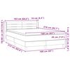 vidaXL Box spring postel s matrací světle šedá 160x210 cm samet