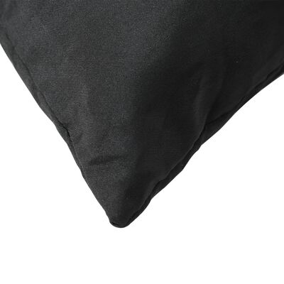 vidaXL Dekorační polštáře 4 ks černé 40 x 40 cm textil