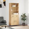 vidaXL Skř&iacute;ň highboard dub sonoma 69,5 x 34 x 180 cm kompozitn&iacute; dřevo