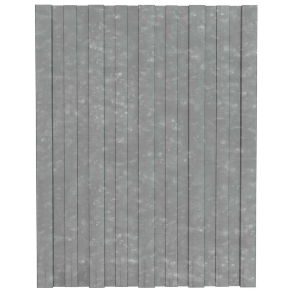 vidaXL Stře&scaron;n&iacute; panel 36 pcs Stř&iacute;brn&aacute; 60 x 45 cm Pozinkovan&aacute; ocel