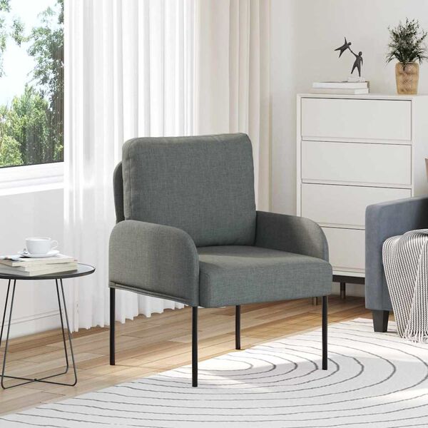 vidaXL Pohovky s pol&scaron;t&aacute;řem 55cm Tmavě &scaron;ed&aacute; Překližka