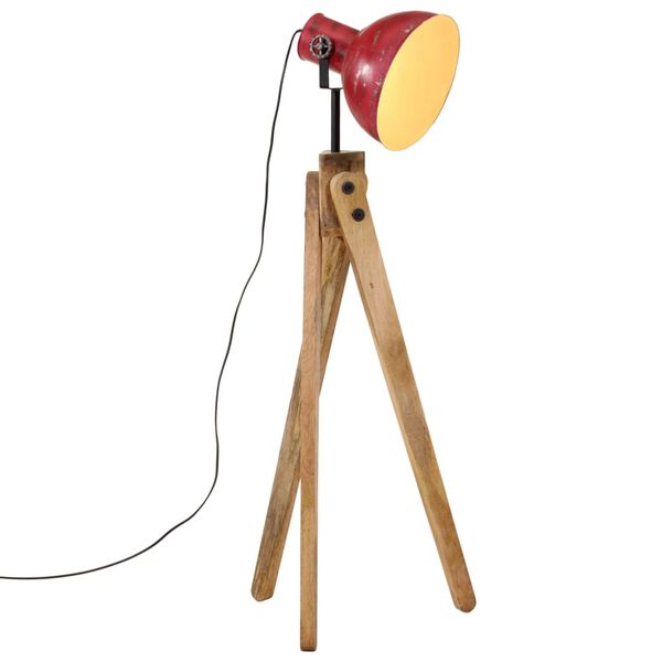 vidaXL Stojac&iacute; lampa 25 W červen&aacute; patina 45 x 45 x 120 cm E27