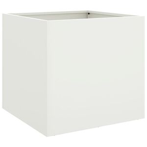 vidaXL Truhl&iacute;k b&iacute;l&yacute; 49 x 47 x 46 cm ocel
