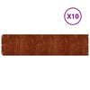 vidaXL Travn&iacute; lemy 10 ks 25 x 103 cm flexibiln&iacute; cortenov&aacute; ocel