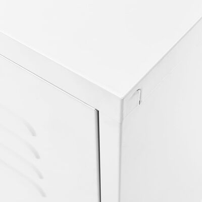 vidaXL TV skříňka bílá 105 x 35 x 50 cm ocel