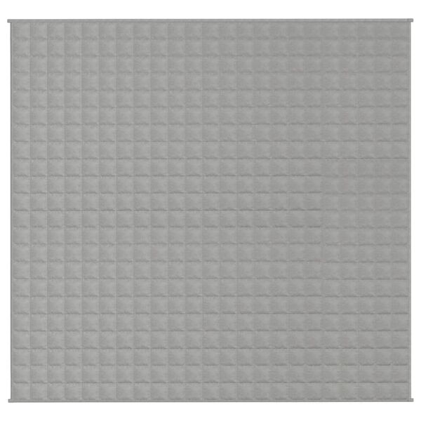 vidaXL Z&aacute;těžov&aacute; deka &scaron;ed&aacute; 220 x 240 cm 15 kg textil