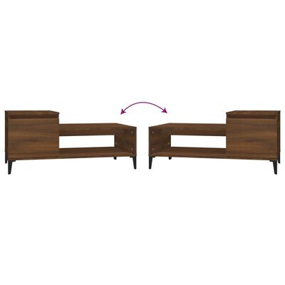 vidaXL Konferenční stolek hnědý dub 100x50x45 cm kompozitní dřevo