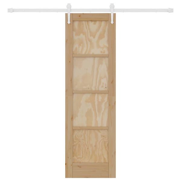 vidaXL Posuvn&eacute; dveře ORKDAL Hněd&aacute; 61 x 198,5 cm Masivn&iacute; borov&eacute; dřevo